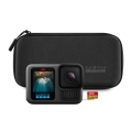 GoPro Kamera HERO13 Black - der bisher besten Kamera, inkl. SanDisk microSDKarte mit 64 GB + Transporttasche - schwarz